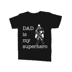 T-shirt neroDad is my superhero