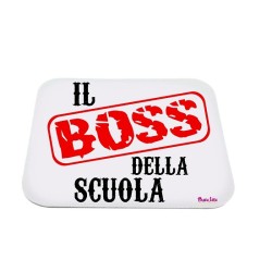 Tappeto con scritta Il Boss...