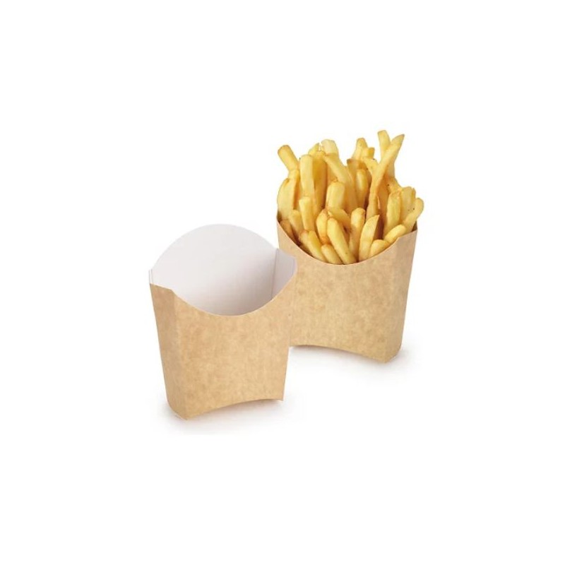 Tasca in cartone per patatine fritte o cibi fritti cm 135x58 contenuto cl 45  confezione da 1000 pz