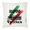 Cuscino in poliestere 40x40 con stampa alpini vicenza 2024