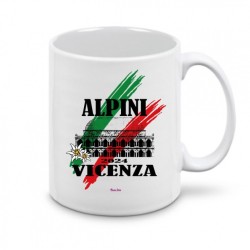 Tazza in ceramica 8x10 con stampa alpini Vicenza