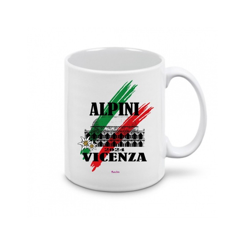 Tazza in ceramica 8x10 con stampa alpini Vicenza