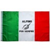 Bandiera italia 90x150 con stampa alpino per sempre