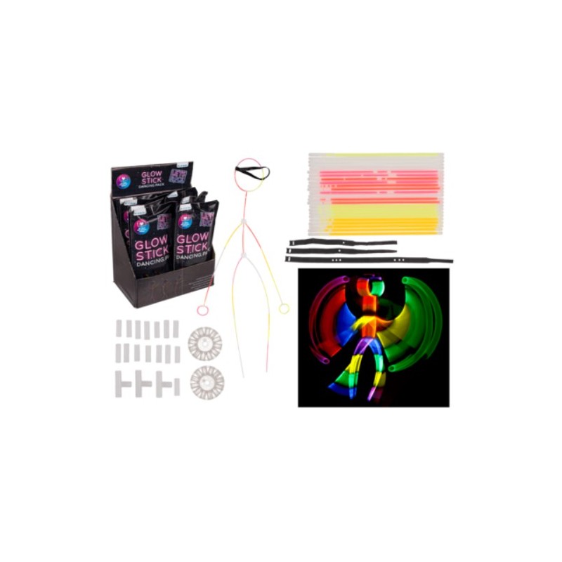 Asta luminosa, Dancing Set, set da 4,ogni set singolo in busta di plastica, 12 set per display