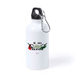 Borraccia in alluminio 750 ml con stampa W gli alpini