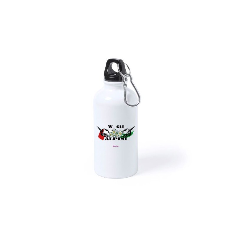 Borraccia in alluminio 750 ml con stampa W gli alpini