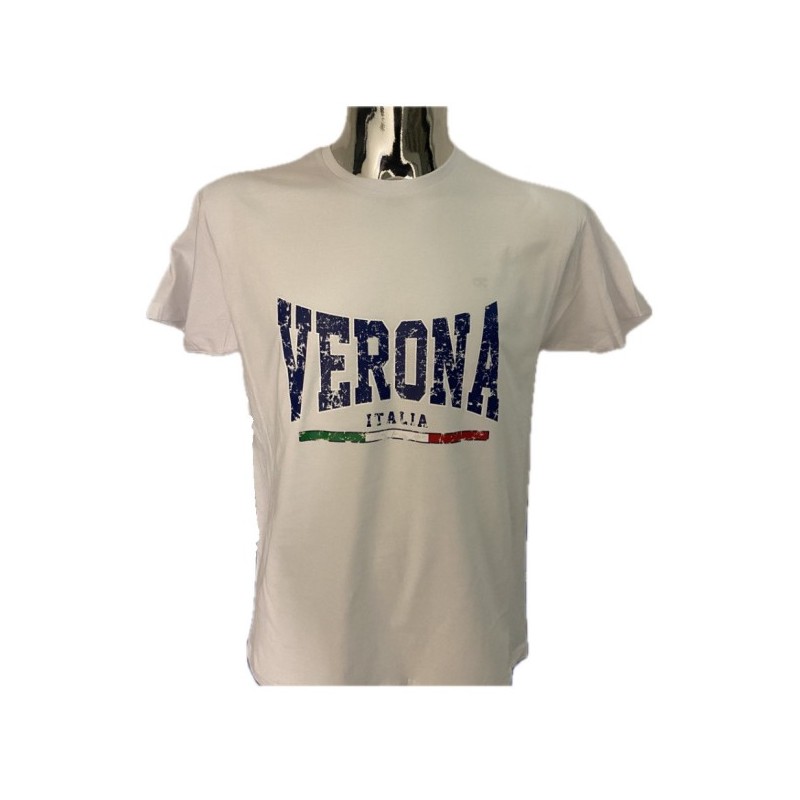 T-shirt in cotone con stampa Verona