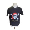 T-shirt maglietta in cotone con stampa pirata bambino