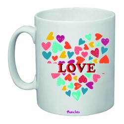 tazza in ceramica 8x10 con stampa love