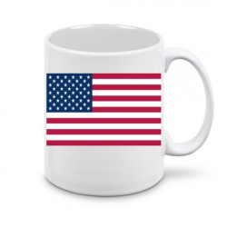 TAZZA MUG 8X10 CM BANDIERA AMERICANA