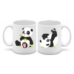 Tazza mug animali con stampa fronte e retro panda