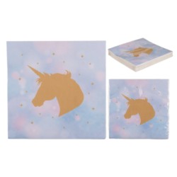 Tovaglioli di carta Unicorno, ca. 33 x 33 cm 20 pz
