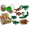 Blocchi da costruzione, Dinosauro, circa 9 cm,6 ass. (raccogliere tutti i modelli per assemblare un T-Rex) in capsula di plasti