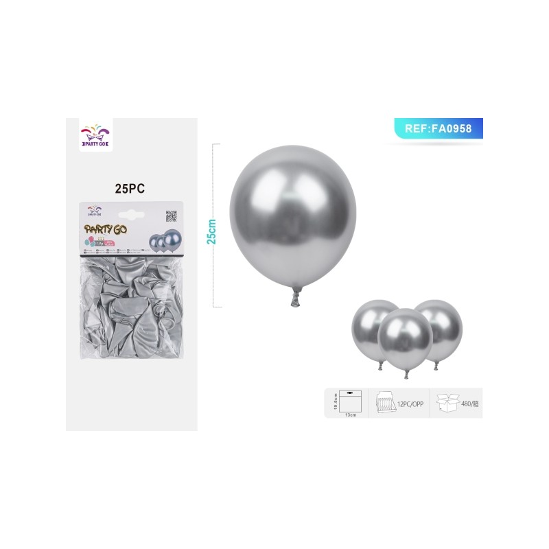 PALLONCINI ARGENTO 1.8G 25PC