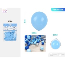 PALLONCINO AZZURRO 1.5G 25CM 25PC