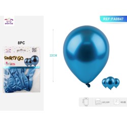 PALLONCINO METALLIZZATO BLU 1.8G 22 CM