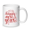 Tazza in ceramica 8x10 con stampa happy new year capodanno