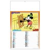 Kit 100 pezzi Calendario trimestrale “Cartoons”. Testata pressofusa, 12 fg.Carta patinata lucida 70 gr. Formato cm 28,8x47.