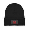 Cappello in poliestere nero con stampa gatti i love you san valentino