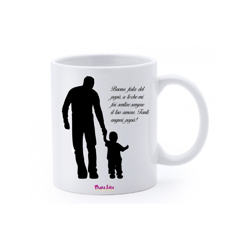 Tazza in ceramica 8x10 con stampa buona festa del papà