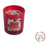 Candela in vetro M profumata frutti rossi - rosso