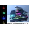 Lanterna cambia colore in plastica funziona con 3 batterie mini stilo cm 11x8,5