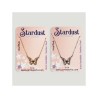 Collana in metallo farfalla oro/argento