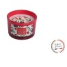 Candela in vetro S frutti rossi - rosso -