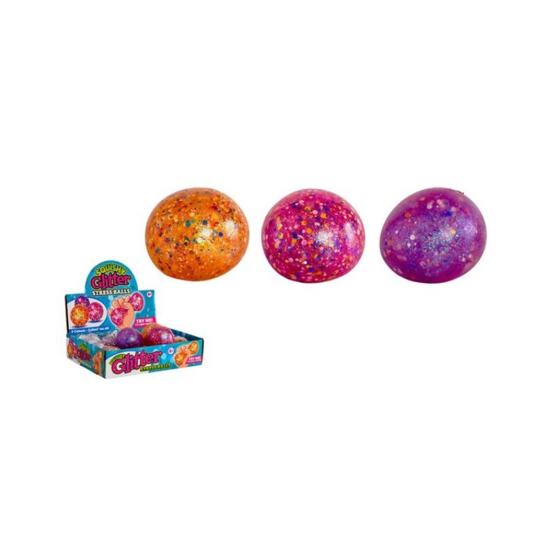 Palla antistress glitterata D.7cm