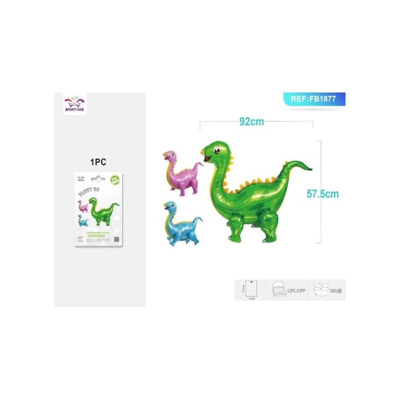 PALLONCINO MYLAR A FORMA DI DRAGO 57,5X92 CM