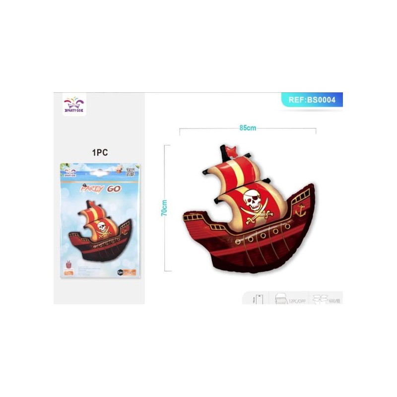 PALLONCINO MYLAR NAVE PIRATA 70X85 CM