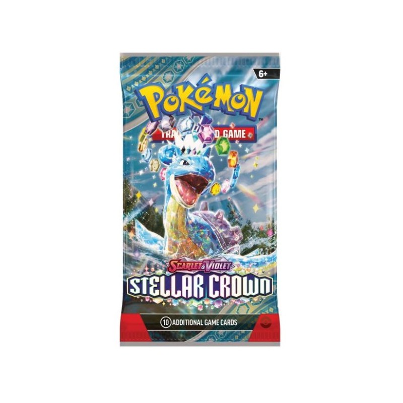 Pokémon SV07 Stellar Crown Booster EN bustina 10 card in inglese