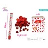 SPARA CORIANDOLI CUORE METTALLIZZATA ROSSO 30 CM