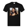 T-SHIRT IN COTONE ADULTO CON STAMPA GIOCONDA CUFFIE