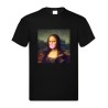 T-SHIRT IN COTONE ADULTO CON STAMPA GIOCONDA GOMMA
