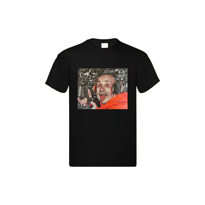 T-SHIRT IN COTONE ADULTO STAMPA EINSTEIN CUFFIE