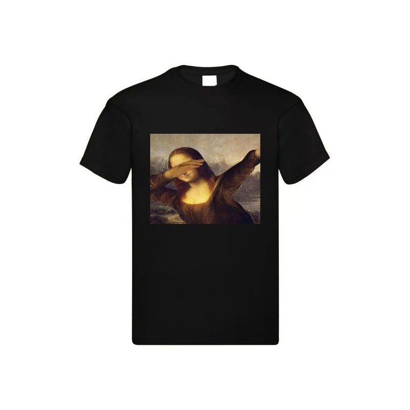 T-SHIRT IN COTONE ADULTO STAMPA GIOCONDA DAB