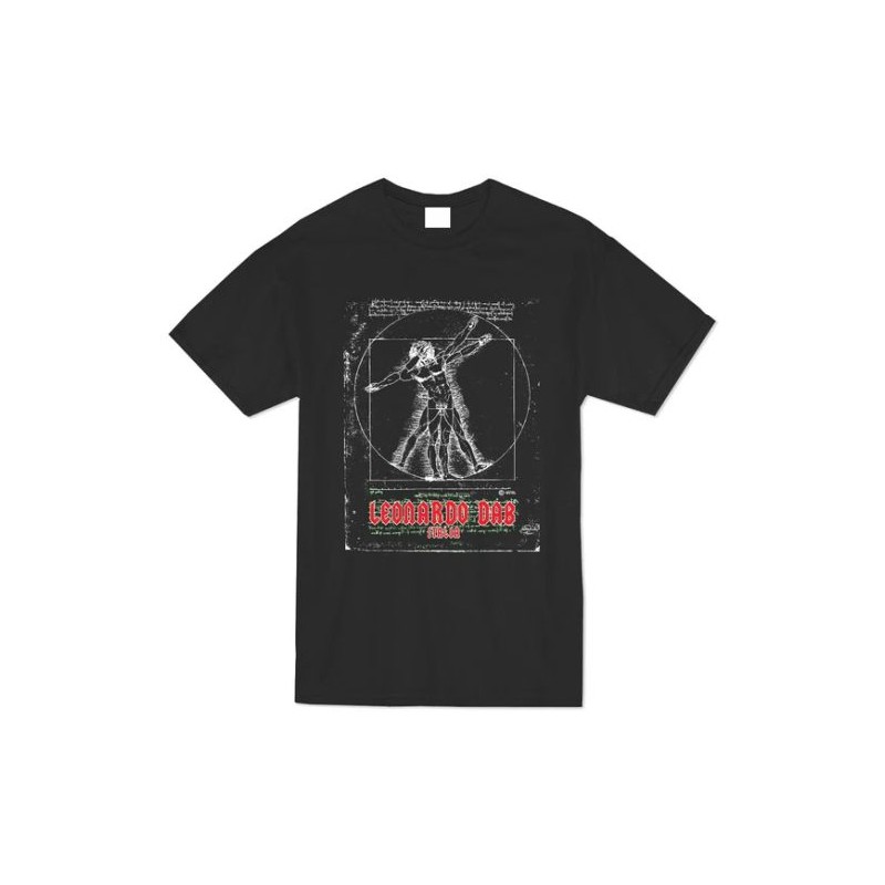 T-SHIRT IN COTONE ADULTO STAMPA LEONARDO DAB NERA