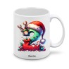 tazza mug natalizia con numero 2 cm 10x8 in ceramica con scatola