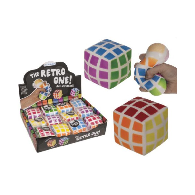 Cubo antistress, puzzle retrò 6 cm