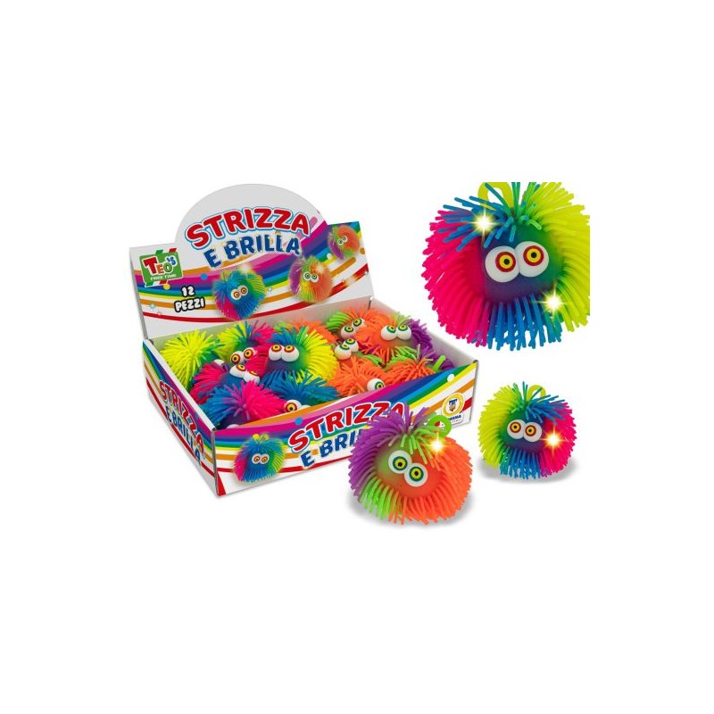 STRIZZA E BRILLA PALLINA ARCOBALENO CON LUCE