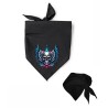 Bandana con stampa teschio con ali
