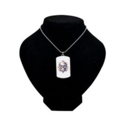 Collana con piastrina e...