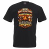 T.shirt maglietta in cotone con stampa non disturbatemi metre griglio