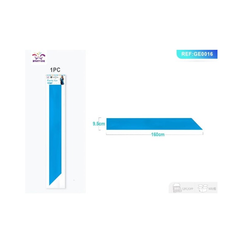 FASCIA BLU 9,5x160 CM