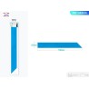 FASCIA BLU 9,5x160 CM