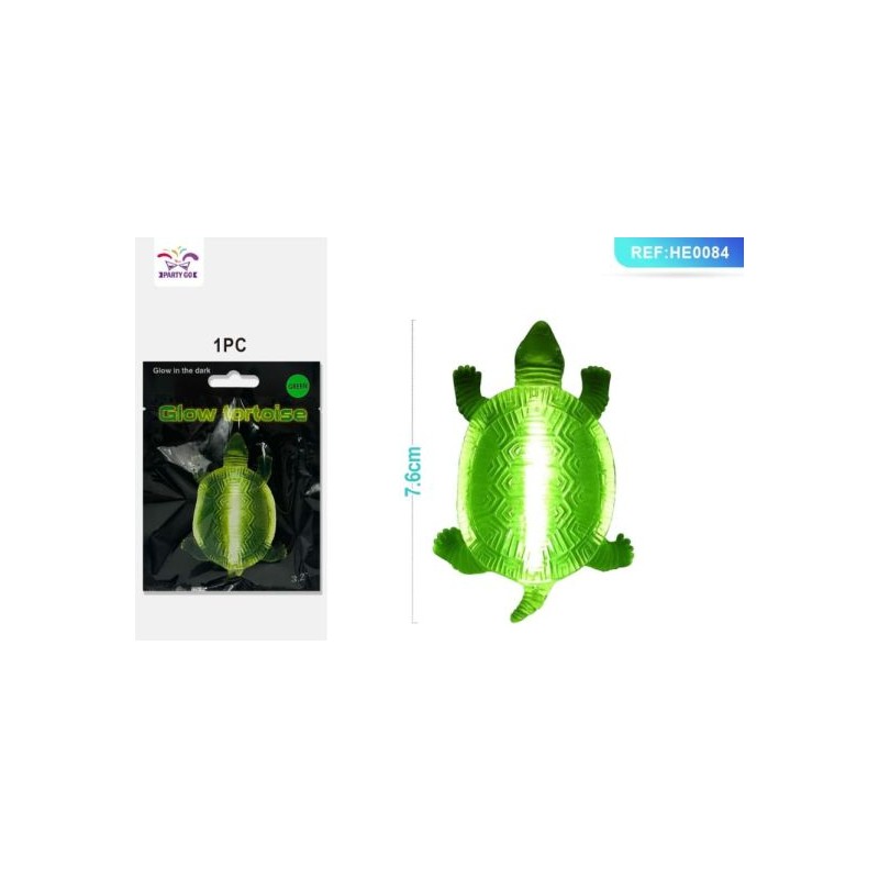 PENDAGLIO FLUORESCENTE A FORMA DI TARTARUGA 7CM 1 PC