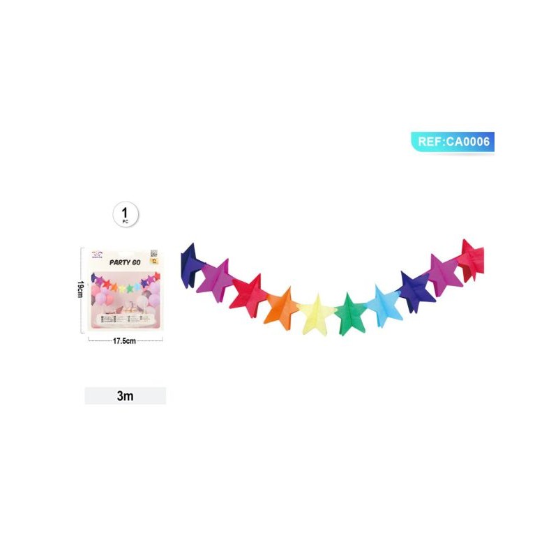 STRISCIA DECORATIVA STELLE 3 M