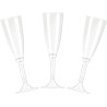 Flute ps trasparenti conf 20 pz + 20 gambi