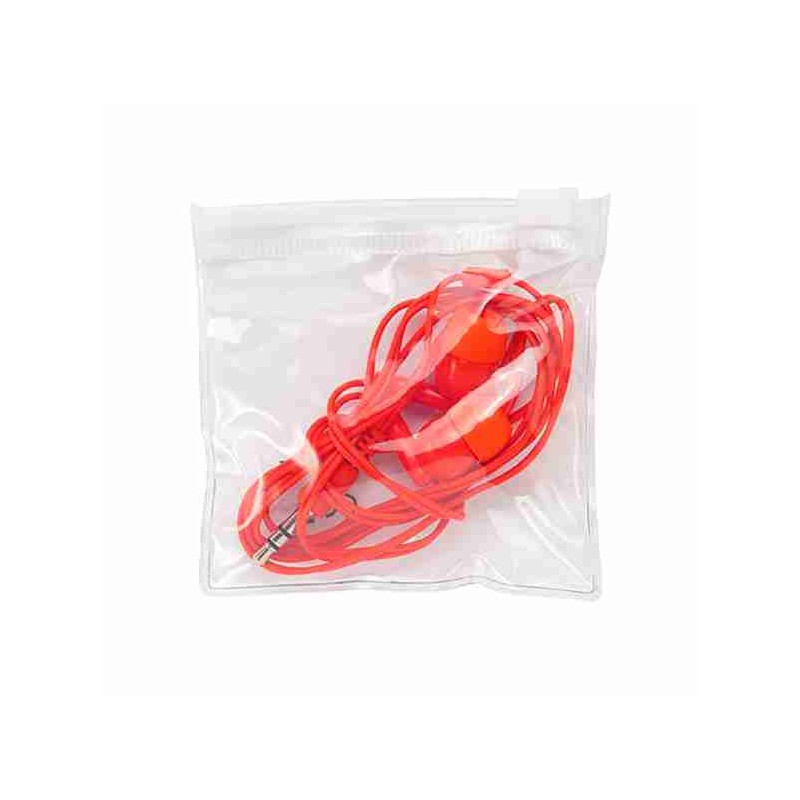 Auricolari pratici e confortevoli, con jack da 3.5mm, cavo coordinato. Fornito in bustina in PVC con chiusura